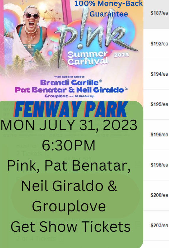 Get Tickets for Pink, Pat Benatar, and Grouplove: A Triple Threat of Rock music show